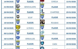 POULE ET CALENDRIER SENIORS 2025 2026