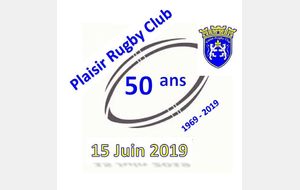 Le Plaisir Rugby Club fête ses 50 ans.  Vivons tous en jaune et bleu