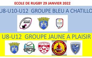 Rencontres inter - départementales U8 - U10 - U12    29 Janvier 2022