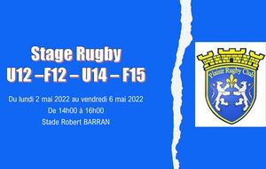 STAGE DE PRINTEMPS U12 - F12 - U14 et F15