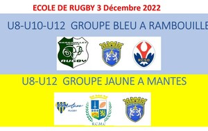 Rencontres Ecole de Rugby U8 - U10 - U12  - RAMBOUILLET