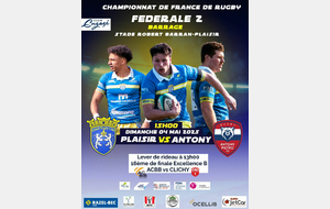 Fed 2 - BARRAGE - PLAISIR / ANTONY