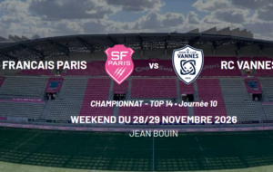 Assistez au match Stade Français vs Vannes
