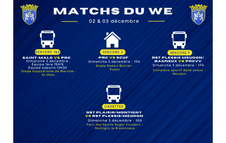 MATCHS DU WEEK ! 